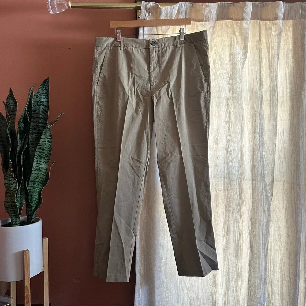 Everlane Men's Relaxed Taper Air‎ Chino Khaki Pant Organic Cotton Tan NEW 38x30